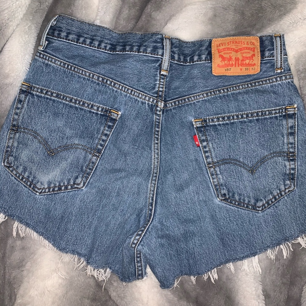 Levi denim cutoff shorts